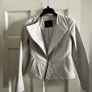 NWOT ALL SAINTS LAMB LEATHER BIKER JACKET
